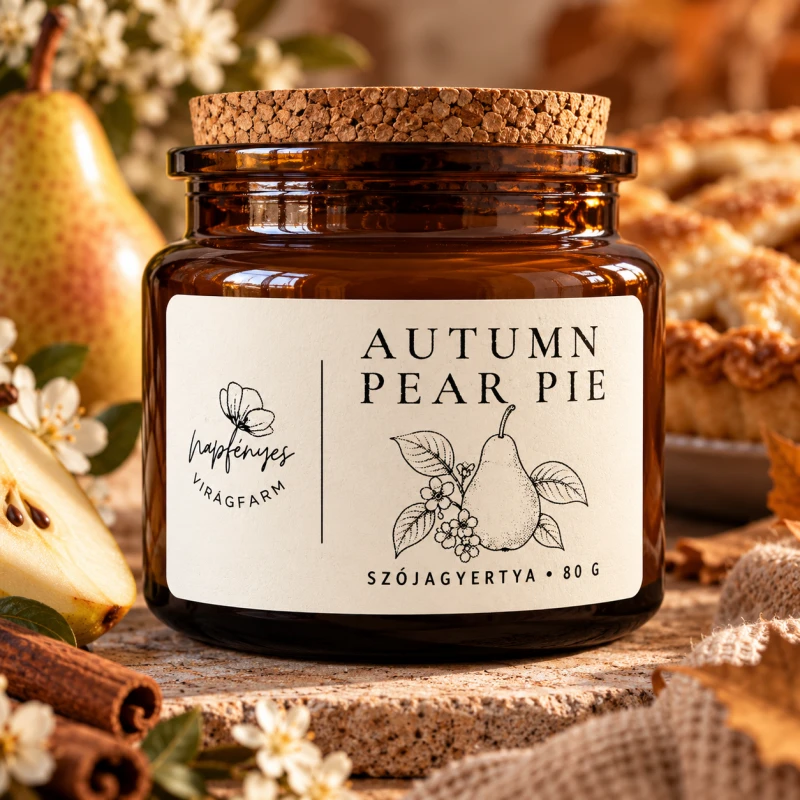 Autumn Pear Pie szójagyertya