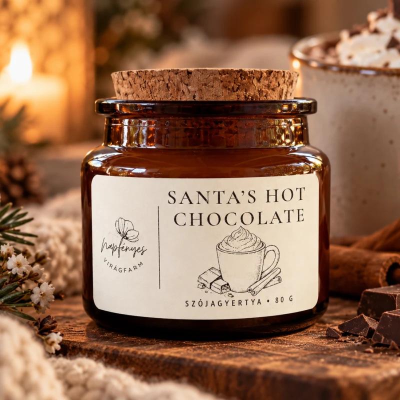 anta's Hot Chocolate szójagyertya - édes melegség a téli estéken